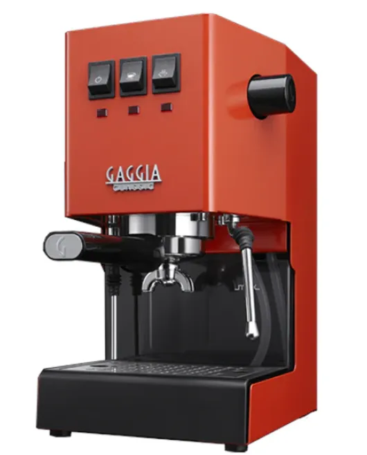 Gaggia Classic Pro Espresso Machine in Lobster Red