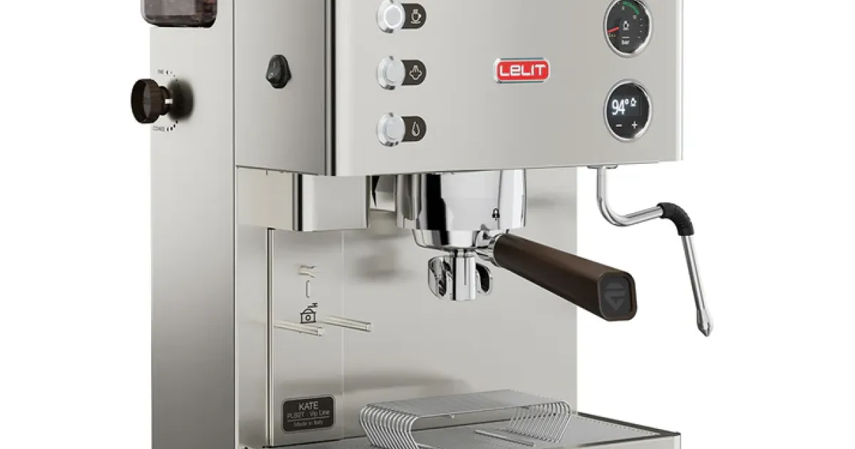 Lelit Kate Espresso Machine with Built-In Grinder