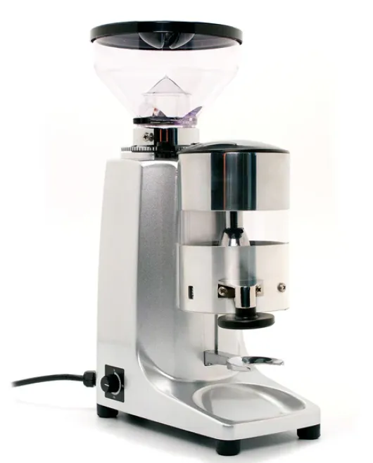 Quamar M80 Dosing Espresso Grinder with Timer in Silver