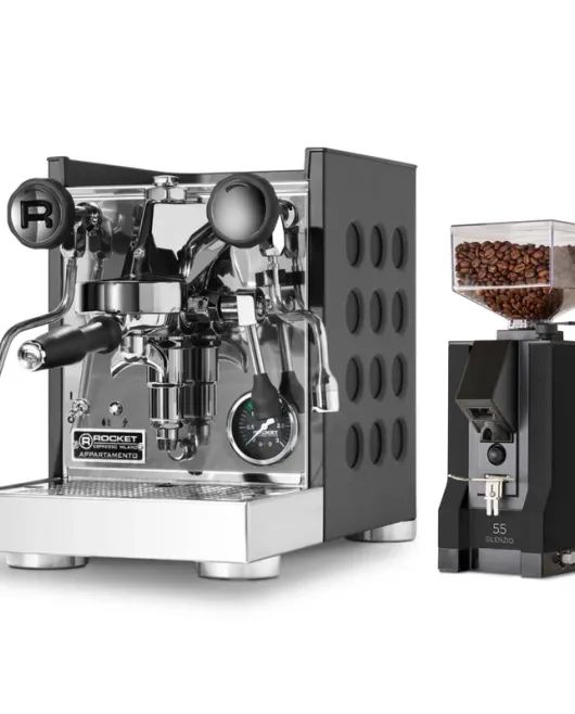 Rocket Espresso Appartamento TCA and Eureka Mignon Silenzio 55 Bundle